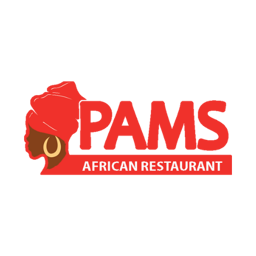 Pams African Restaurant logo.